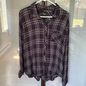 Rails Hunter Grey Midnight Sky Top - Large